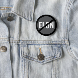 Badge Rond 5 Cm Musc anti-Elon