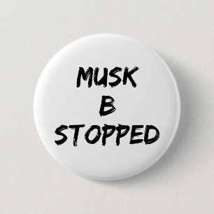 Badge Rond 5 Cm Musc B arrêté