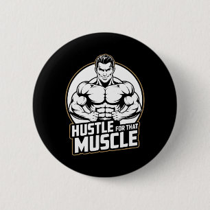 Badge Rond 5 Cm Muscle entraînement Fitness Bodybuilding Poids Lif