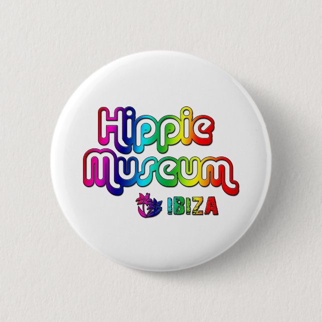 Badge Rond 5 Cm Musée hippie Ibiza (Devant)