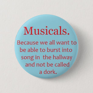 Badge Rond 5 Cm Musicaux