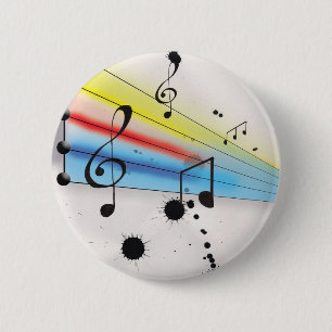 Badge Rond 5 Cm Musique