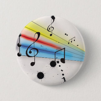 Badge Rond 5 Cm Musique