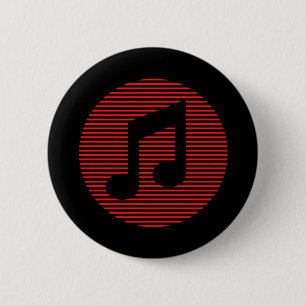 Badge Rond 5 Cm Musique