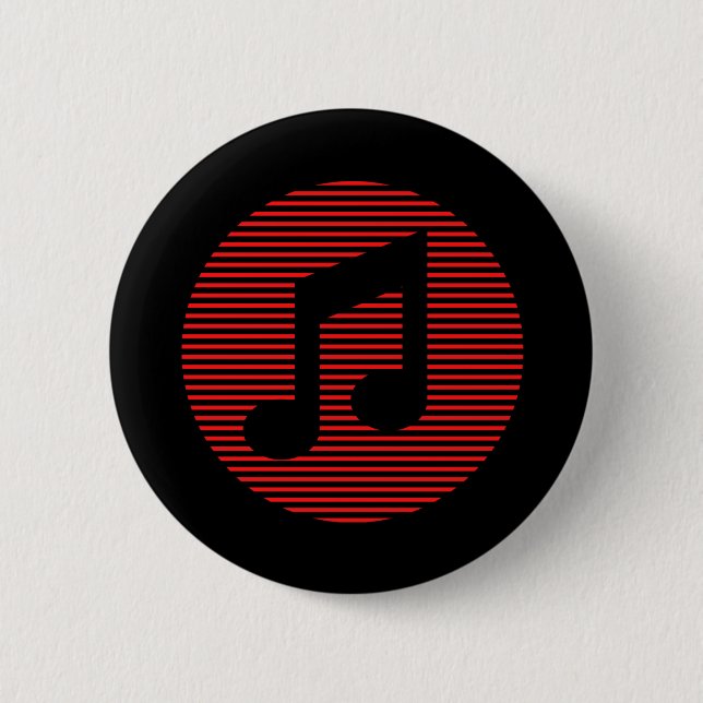 Badge Rond 5 Cm Musique (Devant)