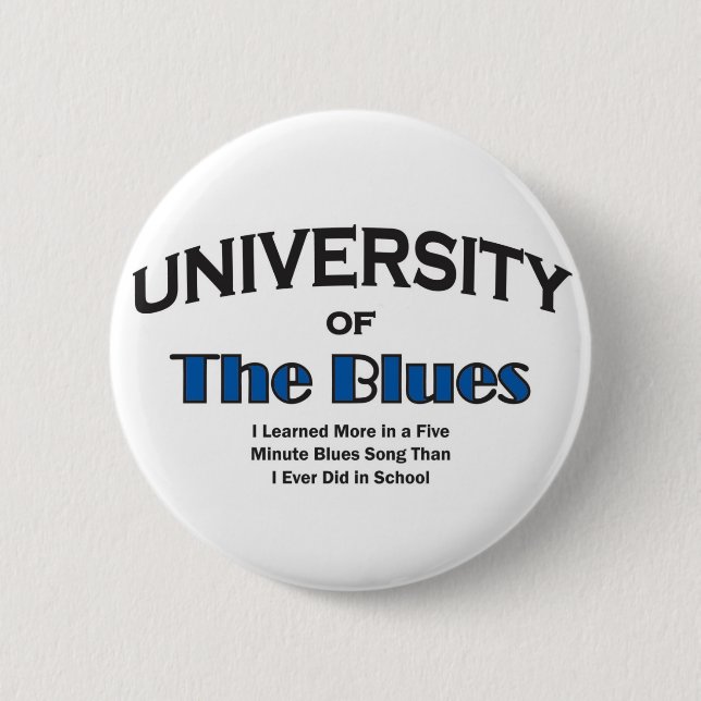 Badge Rond 5 Cm musique-bleus (Devant)
