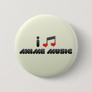 Badge Rond 5 Cm Musique d'Anime