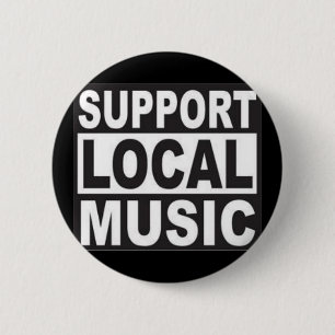 Badge Rond 5 Cm musique de gens du pays de soutien