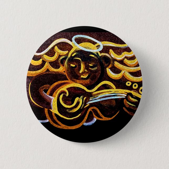 Badge Rond 5 Cm musique soul (Devant)