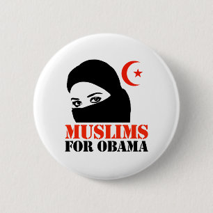 BADGE ROND 5 CM MUSULMANS POUR OBAMA