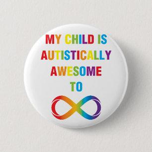 Badge Rond 5 Cm My Child Autistically
