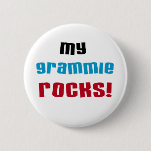Badge Rond 5 Cm My Grammie Rocks T-shirts et cadeaux