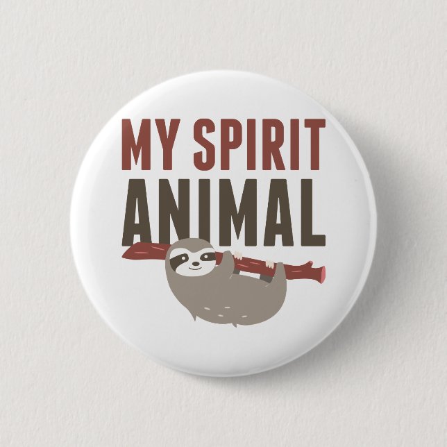 Badge Rond 5 Cm My Spirit Animal (Devant)