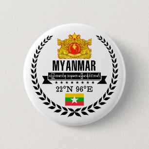 Badge Rond 5 Cm Myanmar
