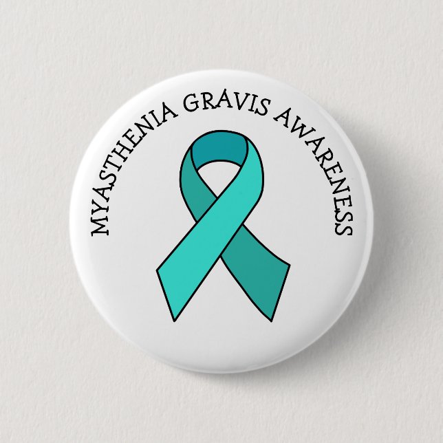 Badge Rond 5 Cm Myasthenia Gravis Awareness Ribbon (Devant)