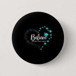 Badge Rond 5 Cm Myasthenia Gravis Sensibilisation Papillon Croire