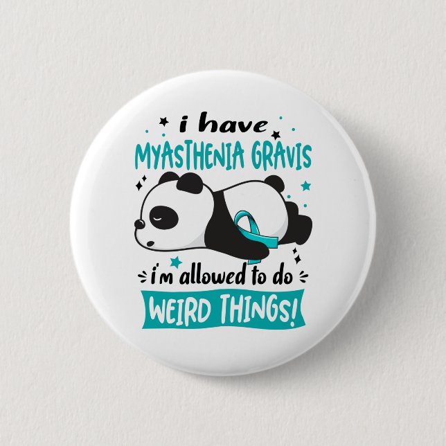 Badge Rond 5 Cm Myasthénie Gravis Awareness Month Ribbon (Devant)