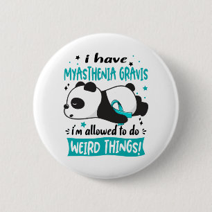 Badge Rond 5 Cm Myasthénie Gravis Awareness Month Ribbon