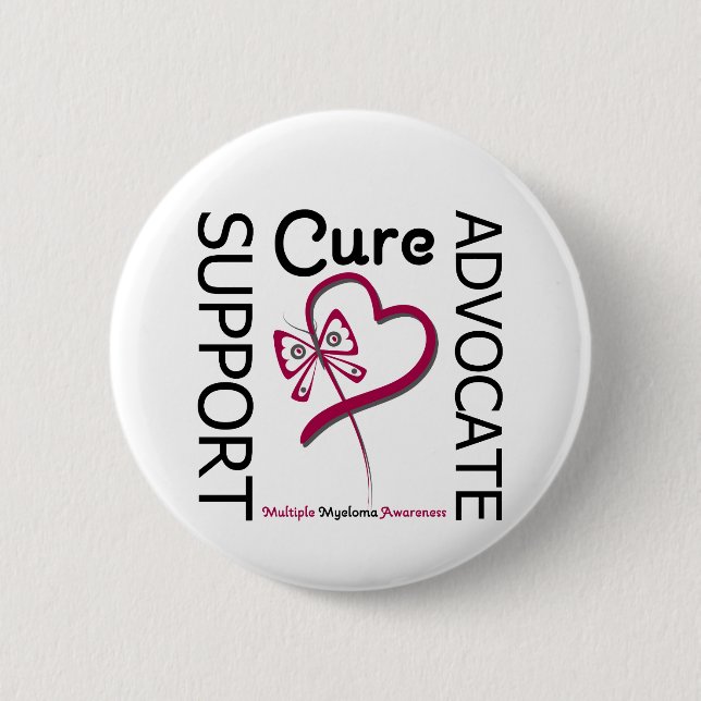 Badge Rond 5 Cm Myélome multiple Support Advocate Cure (Devant)