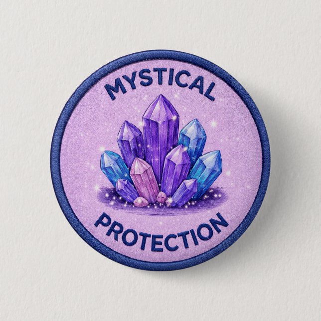 Badge Rond 5 Cm Mystical Protection (Devant)