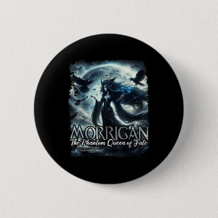 Badge Rond 5 Cm Mythologie irlandaise celte de Morrigan Guerre du