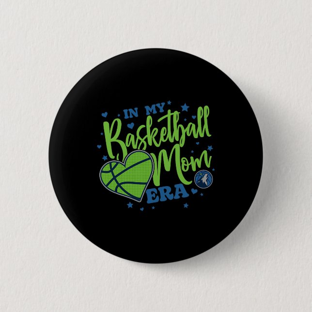 Badge Rond 5 Cm N Minnesota Timberwolves Mother's Day Sketll Mom E (Devant)