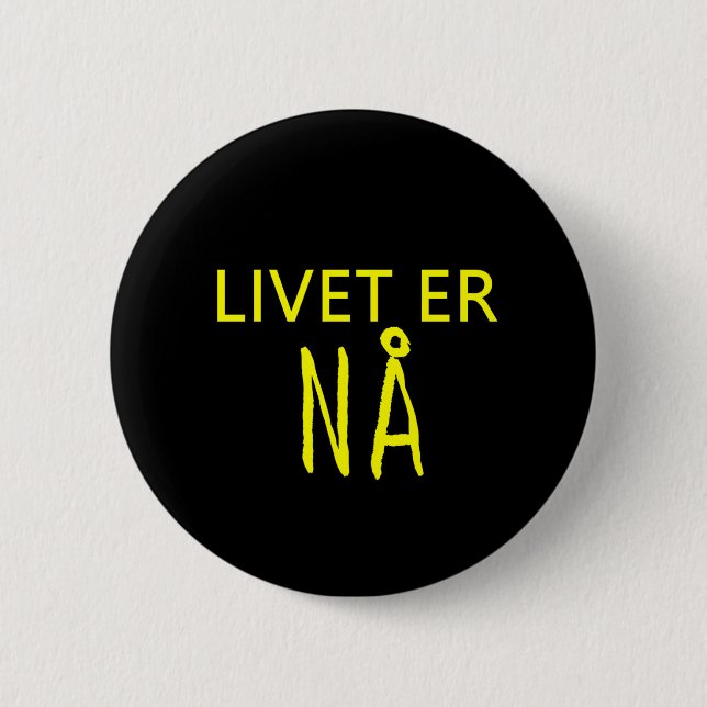 Badge Rond 5 Cm Na de Livet heu (Devant)