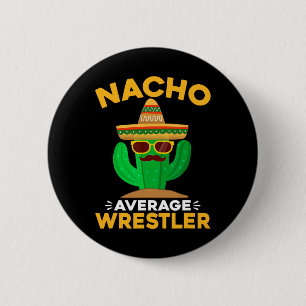 Badge Rond 5 Cm Nacho Moyenne Lutler Funny Mexicain Cinco De Mayo