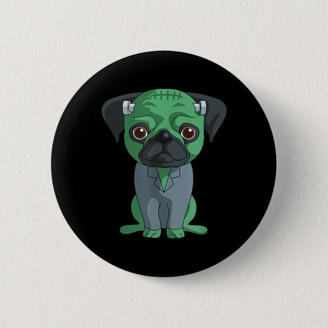 Badge Rond 5 Cm Nain de Boston (Devant)