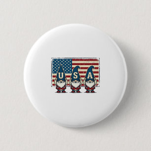 Badge Rond 5 Cm Nains patriotiques vintage USA Design de T-shirt b