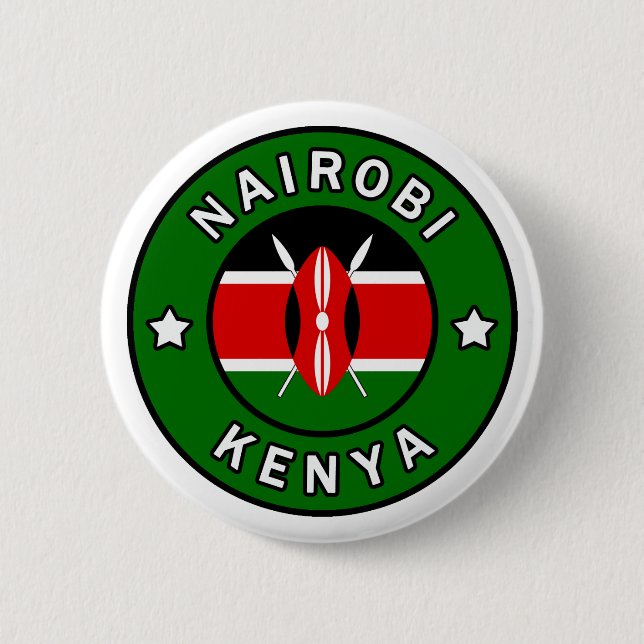 Badge Rond 5 Cm Nairobi Kenya (Devant)