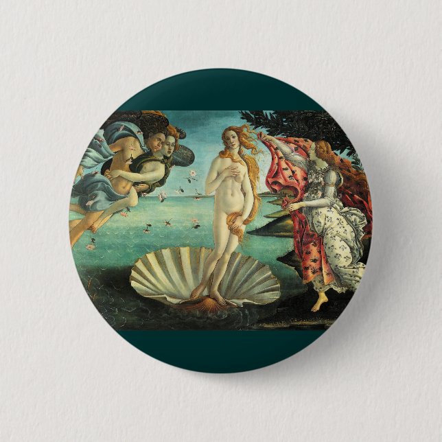 Badge Rond 5 Cm Naissance de Vénus, 1485 (Devant)