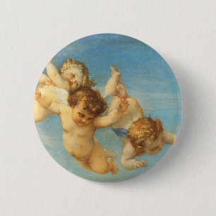Badge Rond 5 Cm Naissance de Vénus, détail des Anges par Alexandre