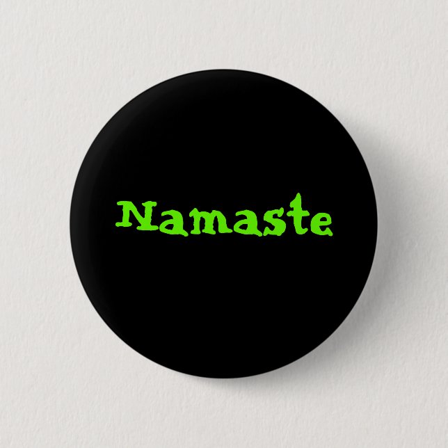 Badge Rond 5 Cm Namaste (Devant)