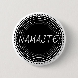 Badge Rond 5 Cm Namaste
