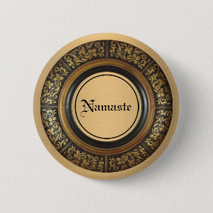 Badge Rond 5 Cm Namaste