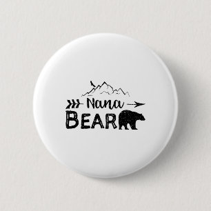 Badge Rond 5 Cm Nana Bear - Camping 