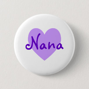 Badge Rond 5 Cm Nana en violet