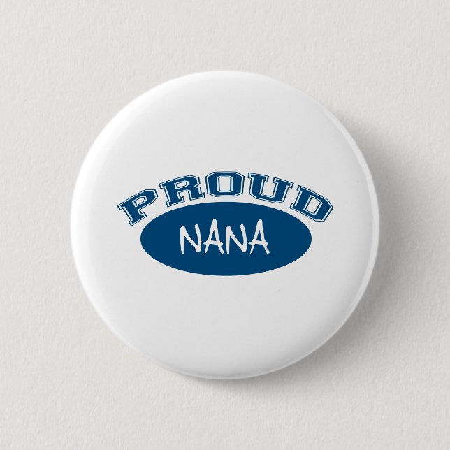 Badge Rond 5 Cm Nana fière (bleue) (Devant)