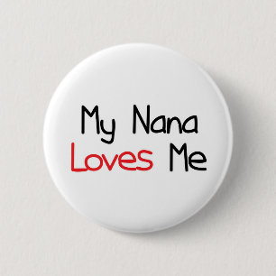 Badge Rond 5 Cm Nana m'aime