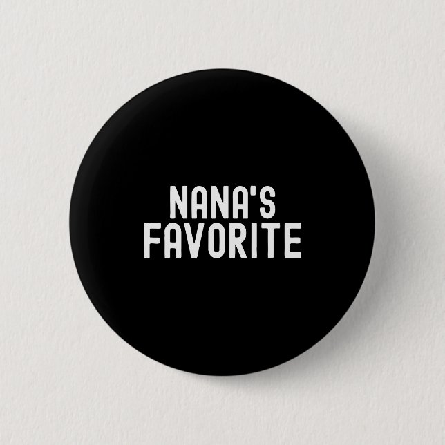 Badge Rond 5 Cm Nana's Favorite Family Baby Granhild Quote Family  (Devant)