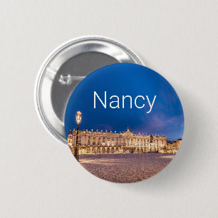 Badge Rond 5 Cm Nancy Place Stanislas Grand Est France Sunset
