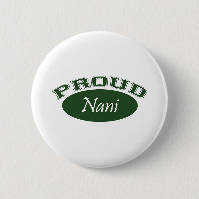 Badge Rond 5 Cm Nani fier (vert) (Devant)