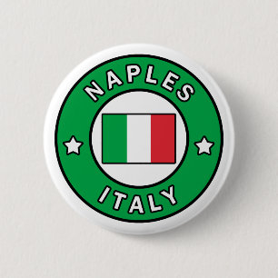 Badge Rond 5 Cm Naples Italie