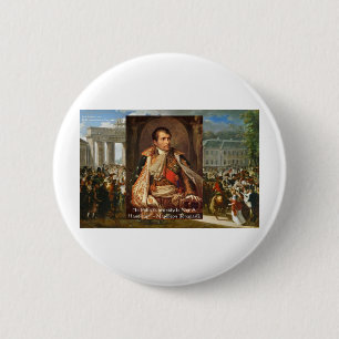 Badge Rond 5 Cm Napoleon "Stupidity Politics" Quote Gifts Tees Etc