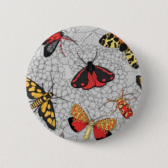 Badge Rond 5 Cm Nappes phréatiques sur l'hydrangée (Devant)