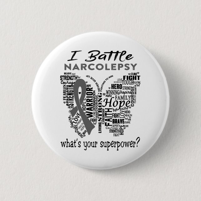 Badge Rond 5 Cm Narcolepsy (Devant)