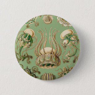 Badge Rond 5 Cm Narcomedusae d'Ernst Haeckel