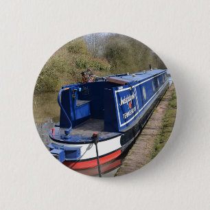 Badge Rond 5 Cm Narrowboat infatigable