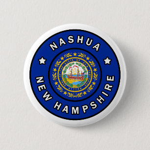 Badge Rond 5 Cm Nashua New Hampshire
